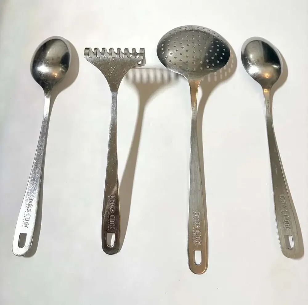 Cooks Club 4-Piece Stainless Steel Kitchen Utensil Set